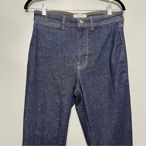 Everlane The Way-High Clean Front Skinny Jean Split Hem Dark Wash Womens Size 29 - Picture 3 of 12